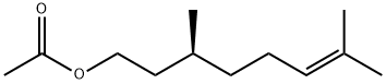 (-)-3,7-dimethyloct-6-enyl acetate Struktur