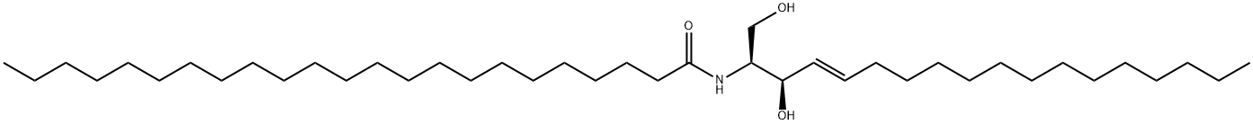 N-[(1S,2R,3E)-2-hydroxy-1-(hydroxymethyl)-3-heptadecenyl]-tricosanamide Struktur