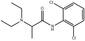 2',6'-Dichloro-2-diethylamino-2-methylacetanilide Struktur