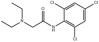 2-Diethylamino-2',4',6'-trichloroacetanilide Struktur