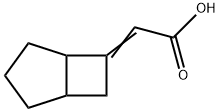 Acetic acid, bicyclo[3.2.0]hept-6-ylidene- (9CI) Struktur