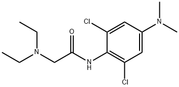 2',6'-Dichloro-2-(diethylamino)-4'-(dimethylamino)acetanilide Struktur