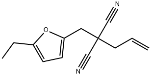 Propanedinitrile, [(5-ethyl-2-furanyl)methyl]-2-propenyl- (9CI) Struktur