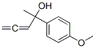 Benzenemethanol, 4-methoxy-alpha-methyl-alpha-1,2-propadienyl- (9CI) Struktur