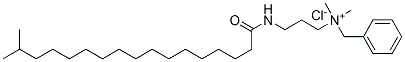 benzyldimethyl[3-[(1-oxoisooctadecyl)amino]propyl]ammonium chloride  Struktur