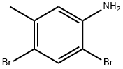 3-Methyl-4,6-dibromoaniline Struktur