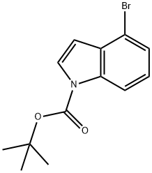 4-溴吲哚-1-羧基 酸 叔-丁基 酯, 676448-17-2, 結(jié)構(gòu)式