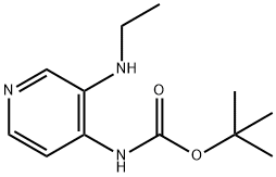 Carbamic  acid,[3-(ethylamino)-4-pyridinyl]-,1,1-dimethylethyl  ester  (9CI) Struktur