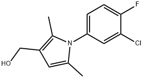 1-(3-CHLORO-4-FLUOROPHENYL)-2,5-DIMETHYL-1H-PYRROLE-3-METHANOL Struktur