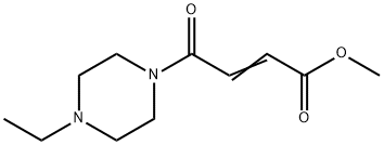 2-Butenoicacid,4-(4-ethyl-1-piperazinyl)-4-oxo-,methylester(9CI) Struktur