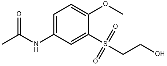 N-[3-[(2-hydroxyethyl)sulphonyl]-4-methoxyphenyl]acetamide Struktur