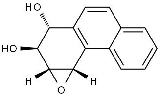 SYN-PHENANTHRENE-1,2-DIOL-3,4-EPOXIDE Struktur