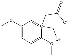 Benzenemethanol, 2,5-dimethoxy-, 1-acetate Struktur