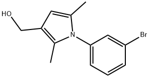 1-(3-BROMOPHENYL)-2,5-DIMETHYL-1H-PYRROLE-3-METHANOL Struktur