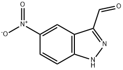 5-NITRO INDAZOLE CARBOXALDEHYDE Struktur