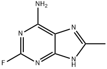 1H-Purin-6-amine,  2-fluoro-8-methyl-  (9CI) Struktur