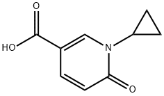 1-Cyclopropyl-6-oxo-1,6-dihydro-pyridine-3-carboxylic acid Struktur