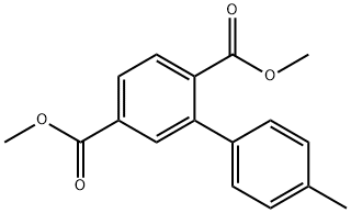 dimethyl 4'-methyl[1,1'-biphenyl]-2,5-dicarboxylate Struktur