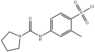 2-METHYL-4-[(PYRROLIDINE-1-CARBONYL)-AMINO]-N-METHYLPYRROLIDINE Struktur