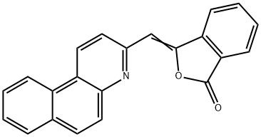 3-(benzo[f]quinolin-3-ylmethylene)phthalide Struktur