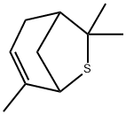 4,7,7-trimethyl-6-Thiabicyclo[3.2.1]oct-3-ene Struktur