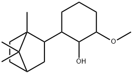 2-methoxy-6-(1,7,7-trimethylbicyclo[2.2.1]hept-2-yl)cyclohexan-1-ol Struktur