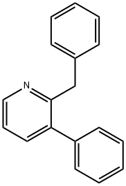 2-benzyl-3-phenylpyridine Struktur