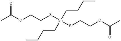 4,4-dibutyl-9-oxo-8-oxa-3,5-dithia-4-stannadecyl acetate Struktur