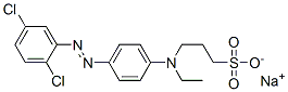 3-[[4-[(2,5-Dichlorophenyl)azo]phenyl]ethylamino]-1-propanesulfonic acid sodium salt Struktur