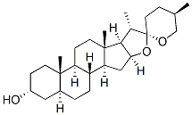 spirostan-3-ol, (3 alpha, 5 alpha, 25R) Struktur