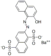 barium 2-[(2-hydroxynaphthyl)azo]naphthalene-1,5-disulphonate Struktur