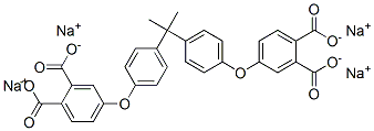 tetrasodium 4,4'-[(1-methylethylidene)bis(1,4-phenyleneoxy)]bisphthalate Struktur