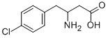 3-AMINO-4-(4-CHLOROPHENYL)BUTANOIC ACID Struktur