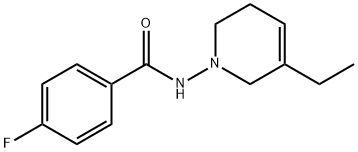 Benzamide, N-(3-ethyl-5,6-dihydro-1(2H)-pyridinyl)-4-fluoro- (9CI) Struktur