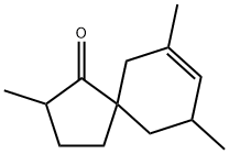 Spiro[4.5]dec-7-en-1-one, 2,7,9-trimethyl- (9CI) Struktur