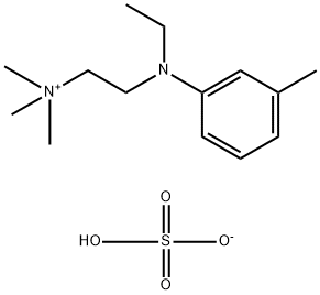 [2-[ethyl(3-methylphenyl)amino]ethyl]trimethylammonium hydrogen sulphate Struktur