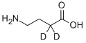 4-AMINOBUTYRIC-2,2-D2 ACID Struktur