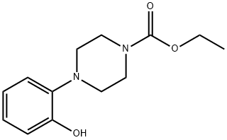 1-(2-Hydroxyphenyl)-4-ethoxycarbonyl-piperazine Struktur