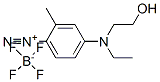 4-[ethyl(2-hydroxyethyl)amino]-2-methylbenzenediazonium tetrafluoroborate Struktur