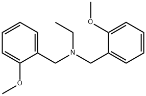 N-ethyl-2-methoxy-N-[(2-methoxyphenyl)methyl]benzylamine Struktur