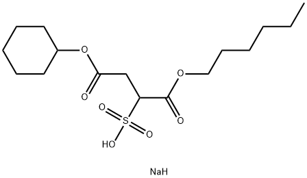 2-(Sodiosulfo)butanedioic acid 1-hexyl 4-cyclohexyl ester Struktur