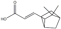 exo-3-(3,3-dimethylbicyclo[2.2.1]hept-2-yl)acrylic acid Struktur