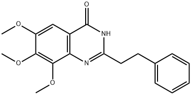 4(1H)-Quinazolinone,  6,7,8-trimethoxy-2-(2-phenylethyl)-  (9CI) Struktur