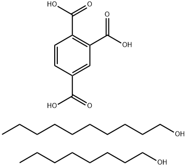 TRI(N-OCTYL-N-DECYL) TRIMELLITATE Struktur