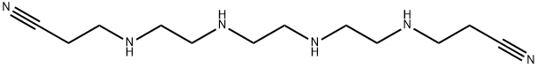 4,7,10,13-tetraazahexadecanedinitrile Struktur