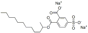 disodium 2-dodecyl 4-sulphonatophthalate Struktur