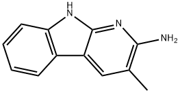 2-AMINO-3-METHYL-9H-PYRIDO[2,3-B]INDOLE Struktur