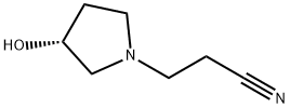 1-Pyrrolidinepropanenitrile,3-hydroxy-,(3R)-(9CI) Struktur