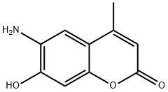 2H-1-Benzopyran-2-one, 6-amino-7-hydroxy-4-methyl- Struktur