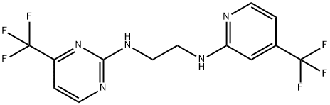 1,2-ETHANEDIAMINE, N-[4-(TRIFLUOROMETHYL)-2-PYRIDINYL]-N'-[4-(TRIFLUOROMETHYL)-2-PYRIMIDINYL]- Struktur